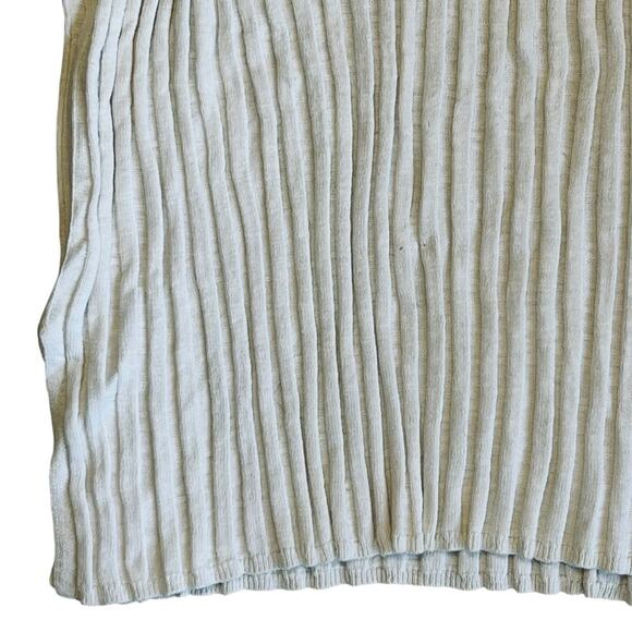 Free People Beach Women’s L Ivory Ribbed Knit Sweater Vest Veda Stretch Relaxed - Picture 6 of 12